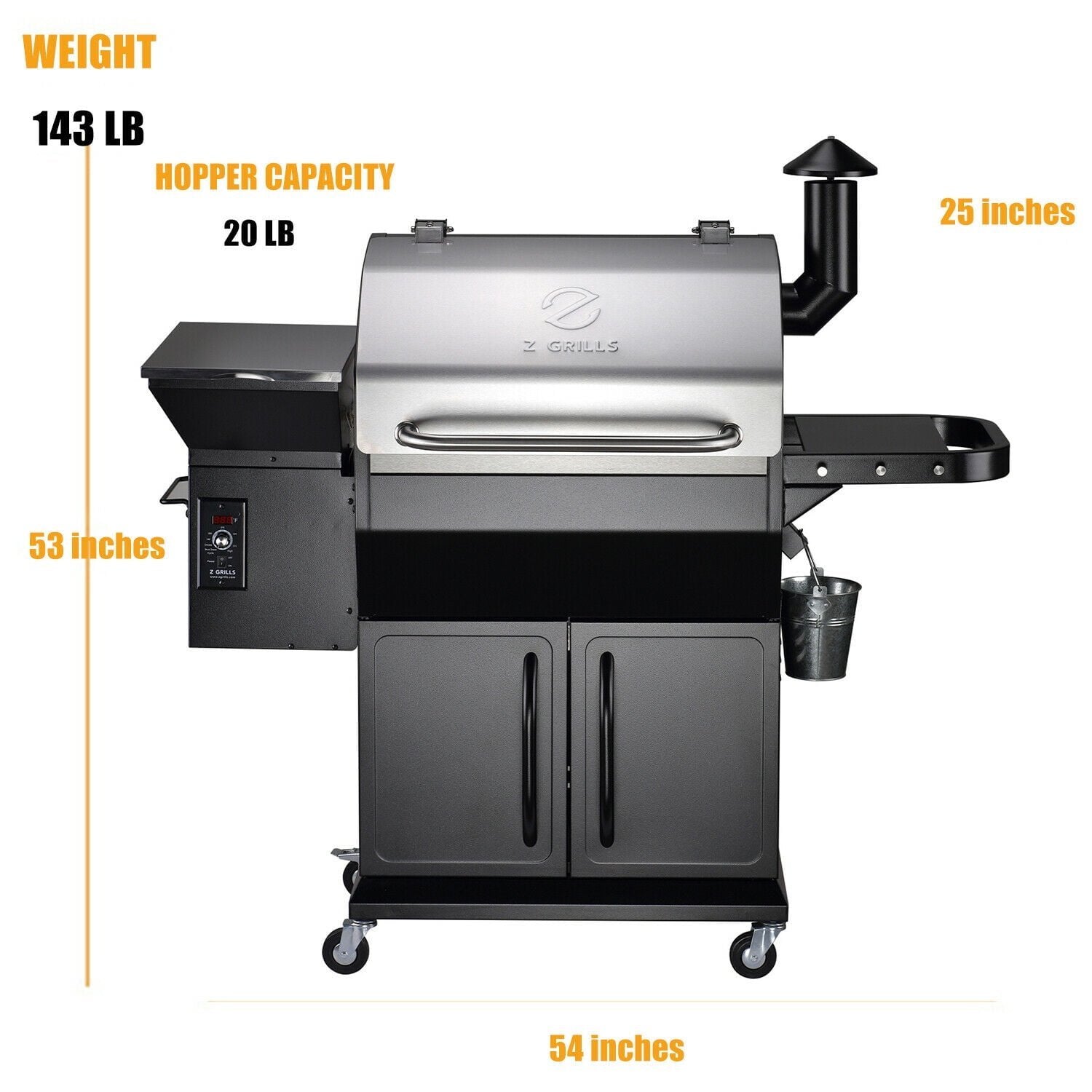 Z Grills Wood Pellet Ultimate 8-in-1 Smoker Grill 1000E - Image 6