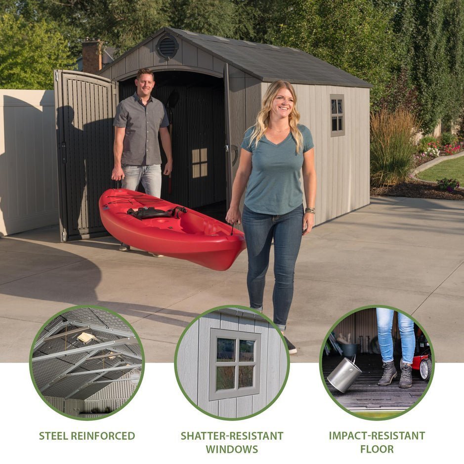 Lifetime 8 Ft. X 12.5 Ft. Outdoor Storage Shed – 60305 - Image 11