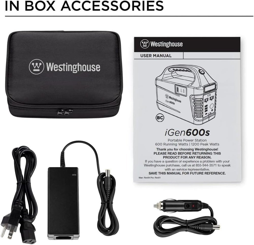 Westinghouse iGen600s Portable Power Station 600W 592Wh New - Image 2