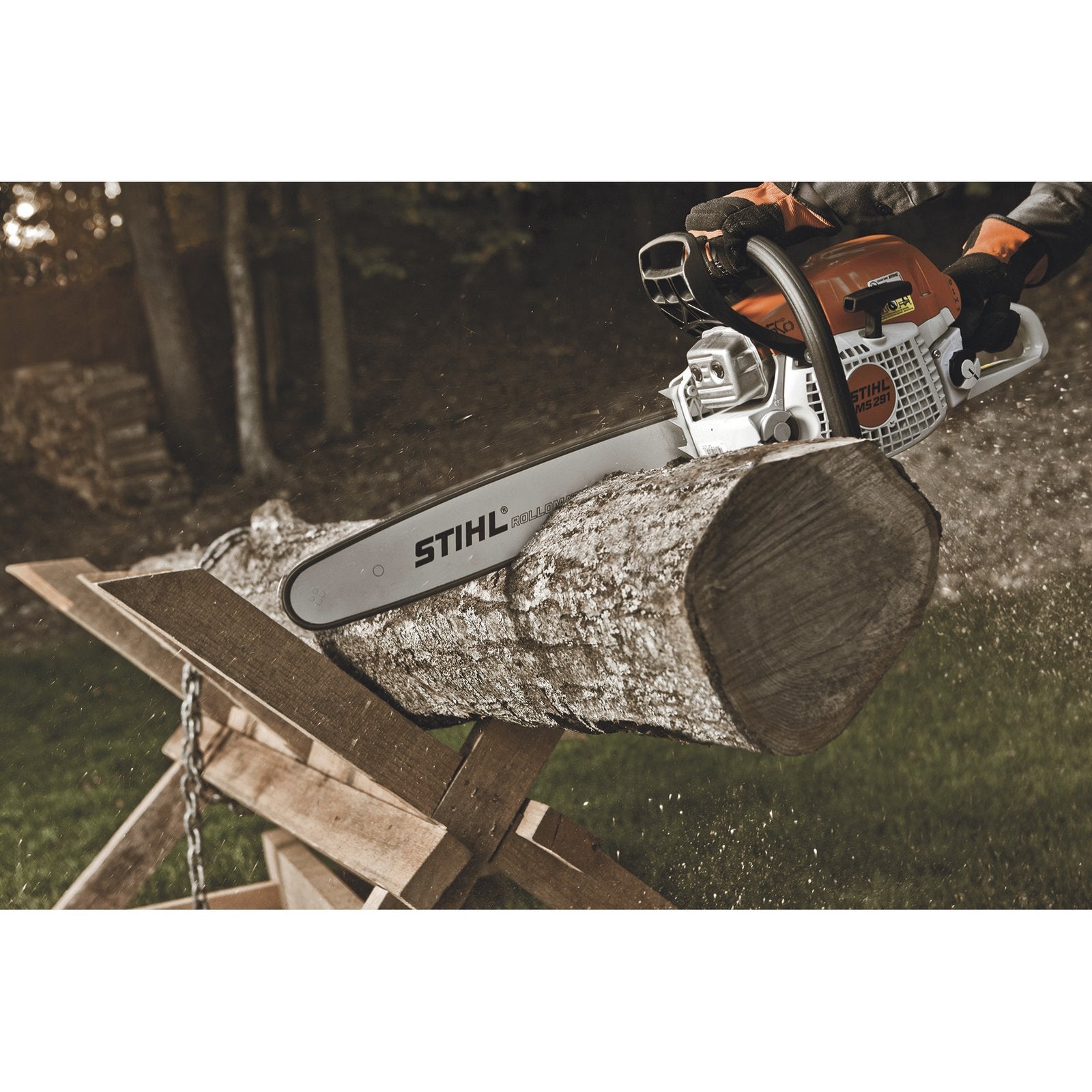Stihl Gas-Powered Chainsaw, 20in. Bar, 55.5cc, 0.325in. Chain Pitch, Model# MS 291 20 - Image 4
