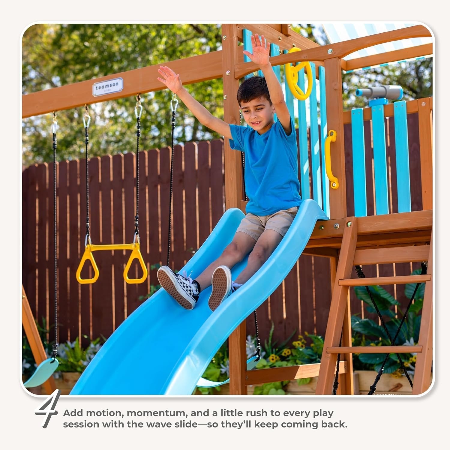 Teamson Kids Laguna Swing Set Playset - Image 4
