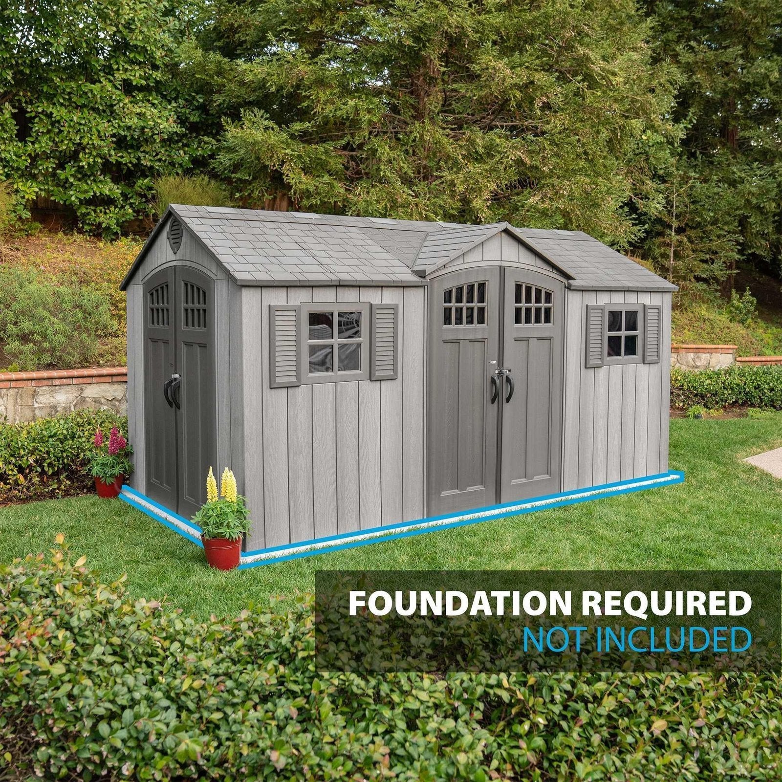 Lifetime 15 Ft X 8 Ft Outdoor Storage Shed – 60318 - Image 9