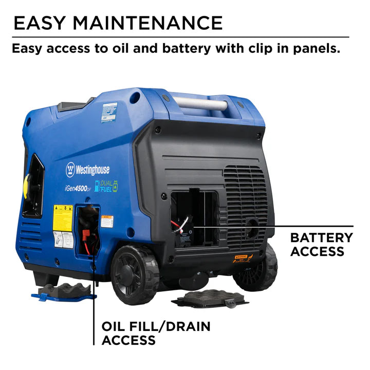 Westinghouse iGen4500DF 3700W Dual Fuel Portable Inverter Generator - Image 3