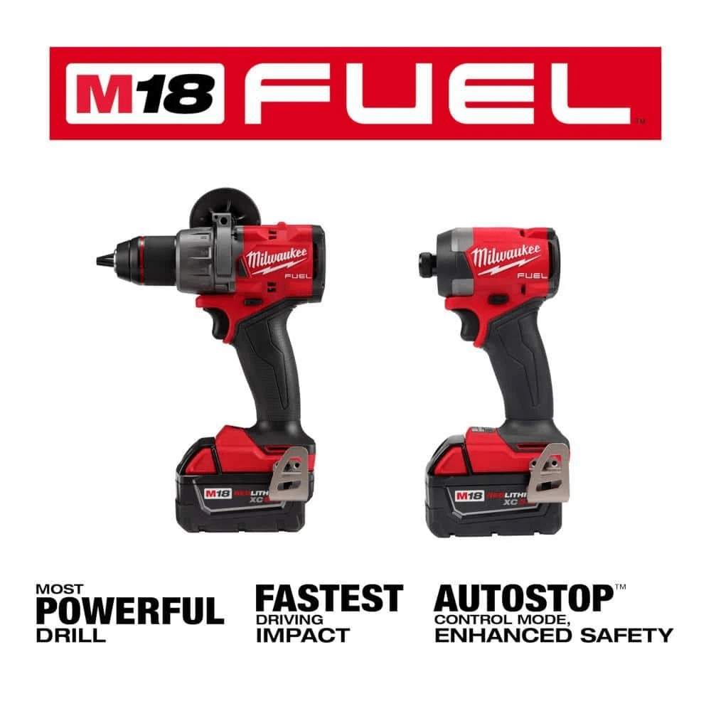 Milwaukee M18 FUEL 18- V Lithium-Ion Brushless Cordless Hammer Drill and Impact - Image 8